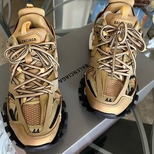 Balenciaga Track Sneaker Metallic/Mesh/Wash Gold UK 10 Europe 44 USA 11